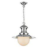 David Hunt Lighting Station Pendant Small Chrome